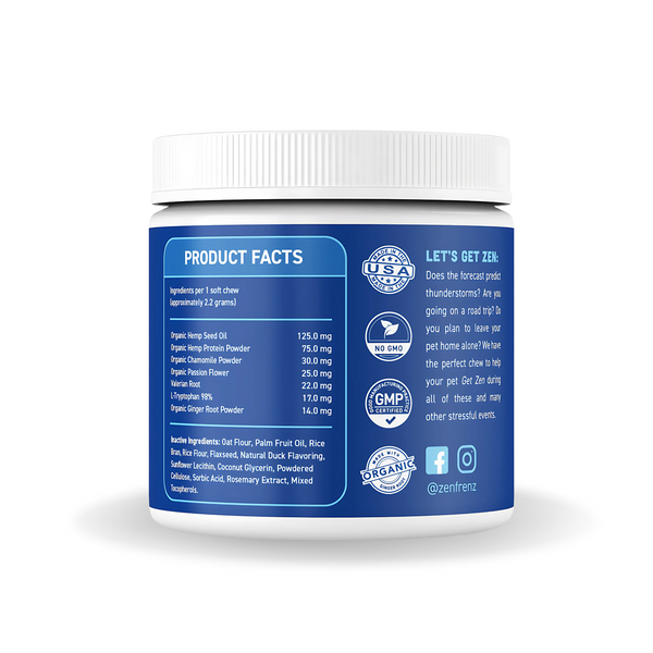 Zen Bites - Calming Chews - 120 Count - (non-CBD)