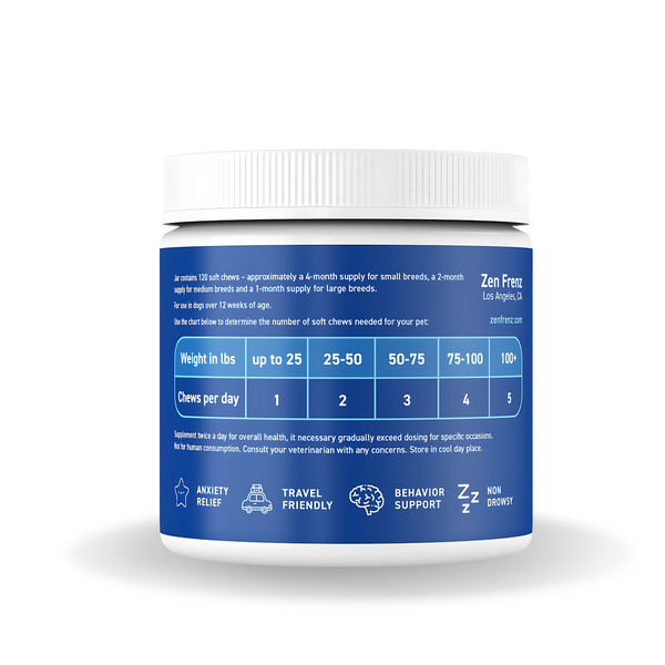 Zen Bites - Calming Chews - 120 Count - (non-CBD)
