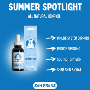 Product Spotlight: Organic Hemp Oil for Dogs and Cats