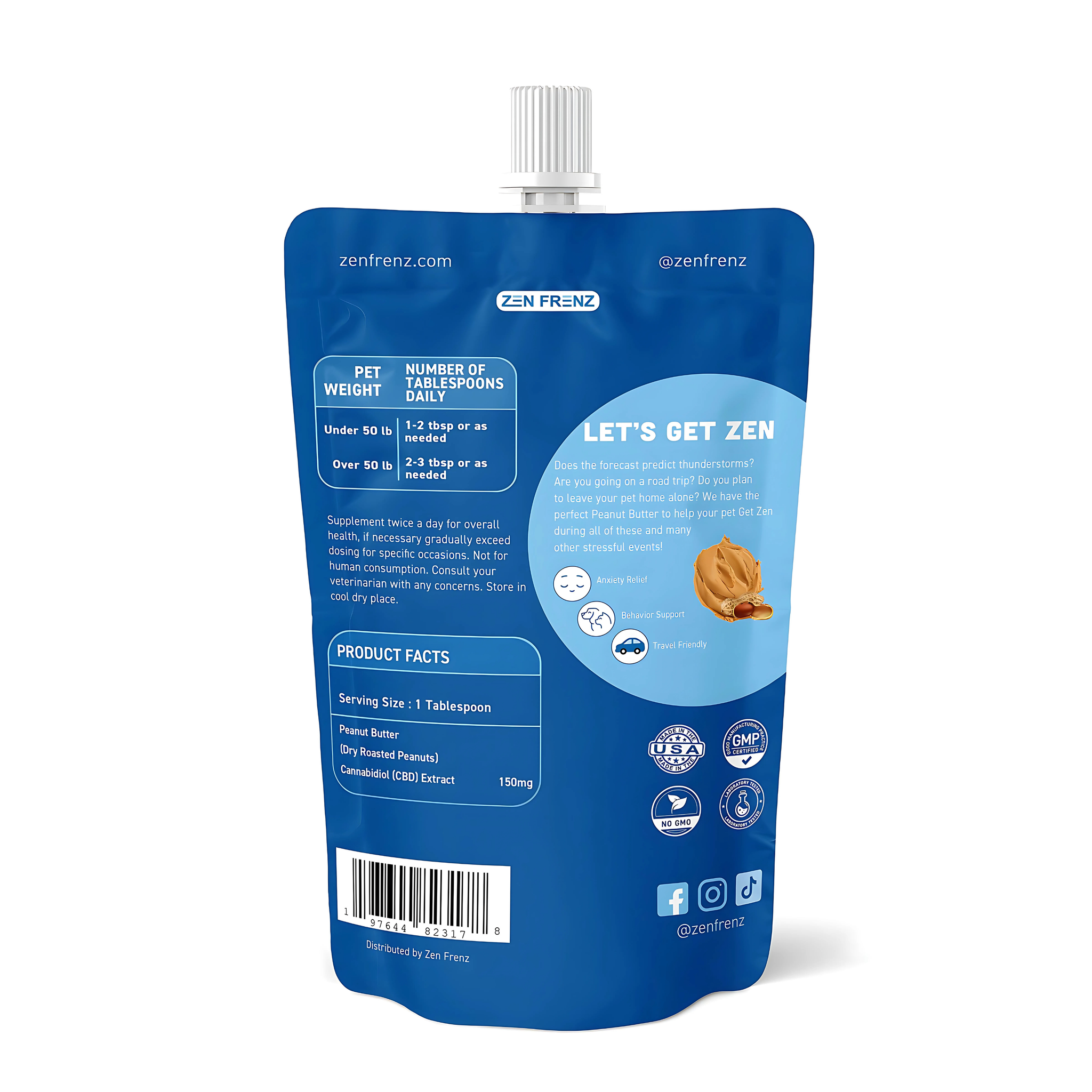 Zen Butter - CBD Pouch - 8oz – Zen Frenz