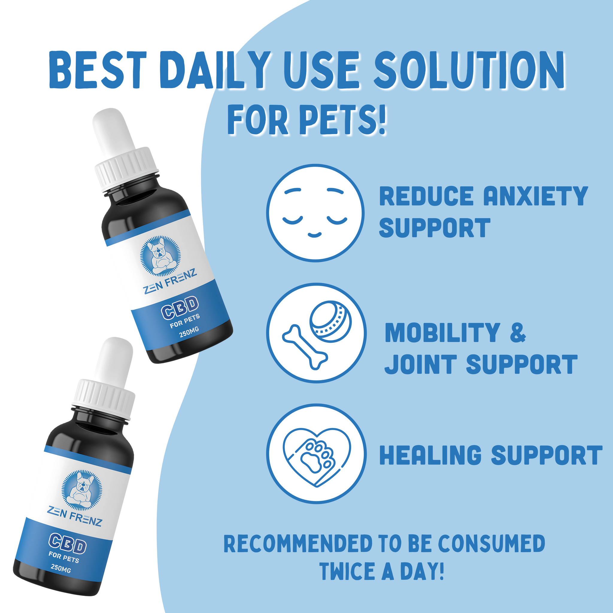 Zen Drops - CBD 250MG for Dogs & Cats – Zen Frenz