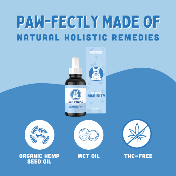 Zen Drops - IMMUNITY - 500MG HEMP SEED - (non-CBD)