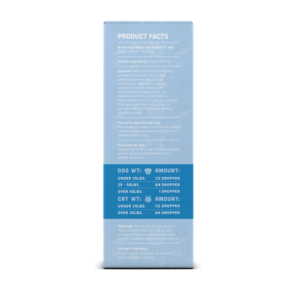 Zen Drops - IMMUNITY - 500MG HEMP SEED - (non-CBD)