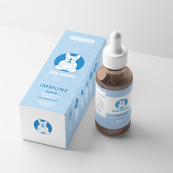 Zen Drops - IMMUNITY - 500MG HEMP SEED - (non-CBD)