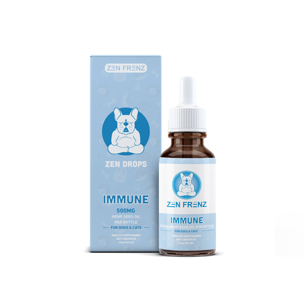 Zen Drops - IMMUNITY - 500MG HEMP SEED - (non-CBD)